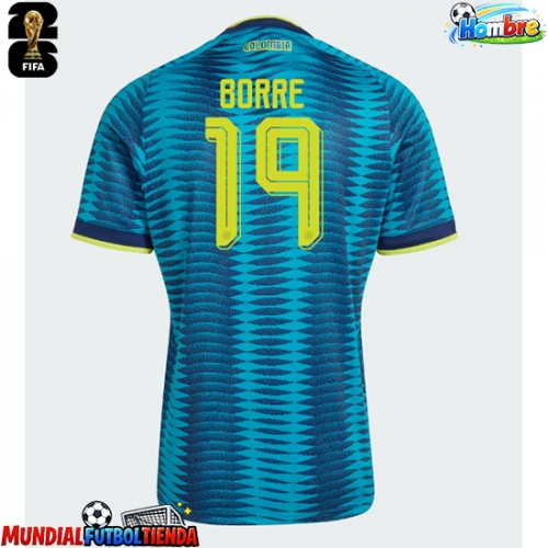 Camiseta Colombia Rafael Santos Borre #19 Segunda Equipación Replica Mundial 2026 mangas cortas